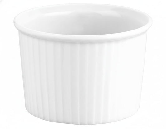 Pillivuyt Porcelain 11-Cup, 7-3/4-Inch Deep Classic Pleated Souffle Dish