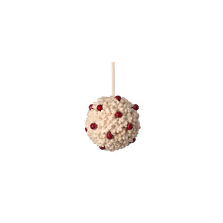 Regency International Hanging Ornament, Cream Red