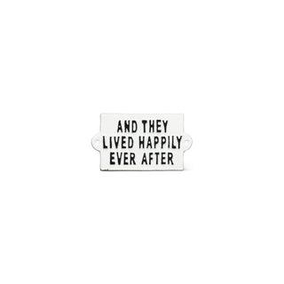 Abbott Collection Decorative Signage, 5.5-Inch, Antique White