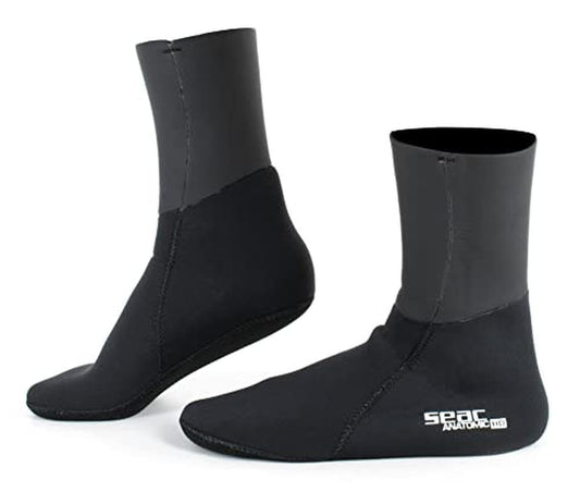 SEAC Aantomic 3.5 mm Socks, Black, Large