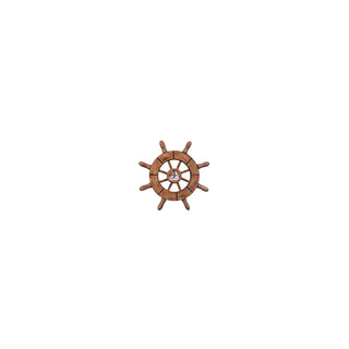 Hampton Nautical Wall Art, 6"L x 1"W, Earthy tones