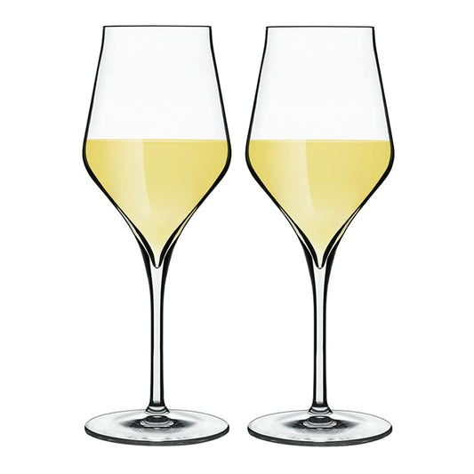 Luigi Bormioli Rocco Supermo 11.75 oz Chardonnay White Wine Glasses, 2 Count (Pack of 1), Clear