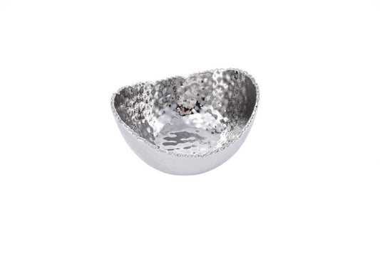 Pampa Bay Small Oval Bowl, 5.25-inch Length, Silver