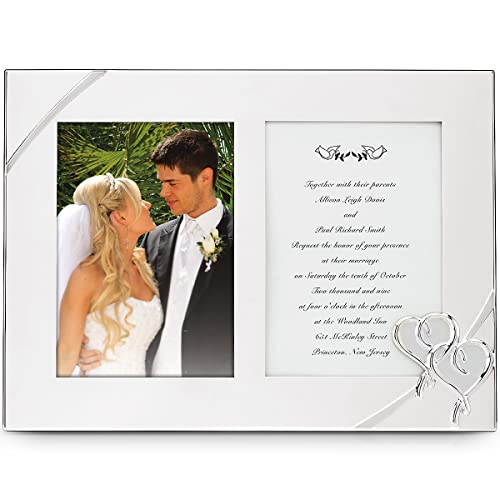 Lenox True Love Wedding Double Invitation Picture Frame