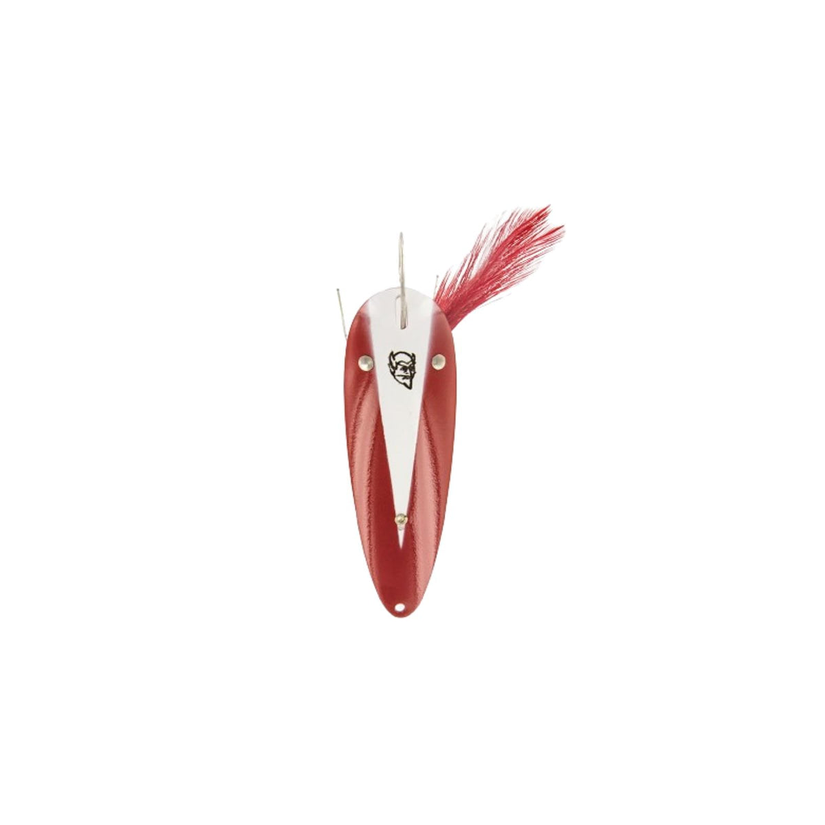 Dardevle Fishing Hook, Small, 15-Red White Chunk