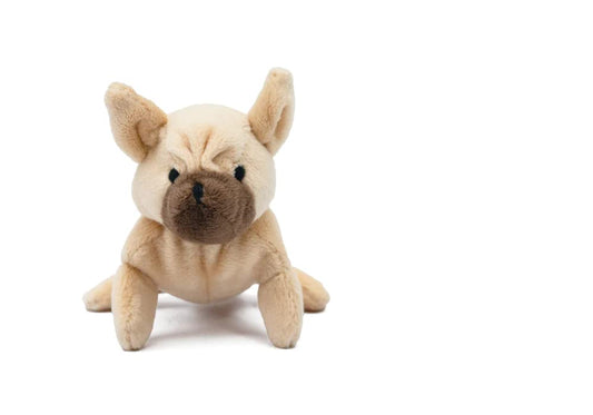 CocoTherapy Oscar Newman French Bulldog Pipsqueak Toy, 5-inch Length, Tan