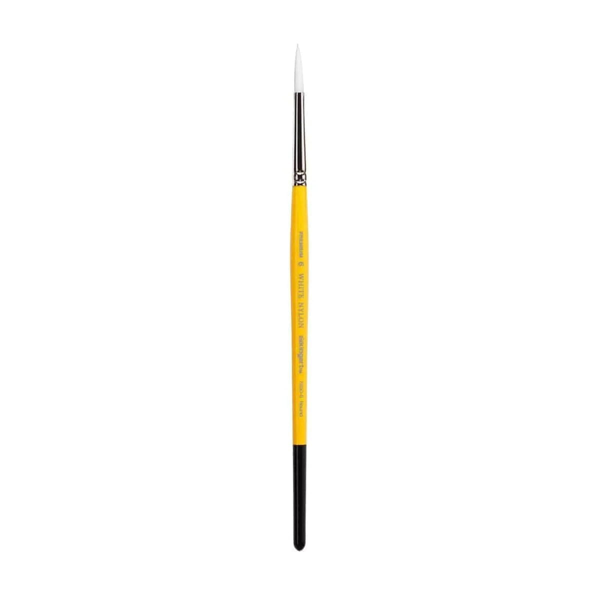 KINGART Premium White Nylon 7950 Series Round Artist Brushes (6)