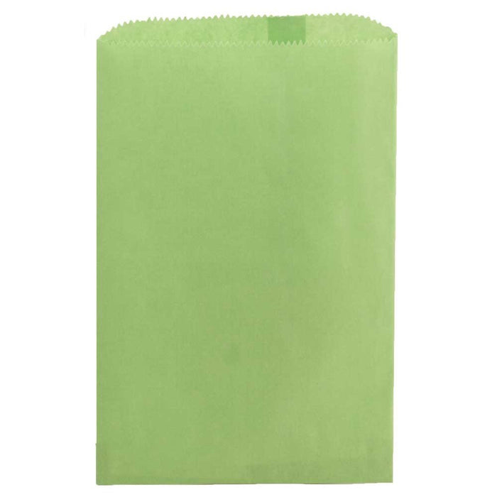Hygloss Products Colored Paper Bags ‚Äì 100 Pinch Bottom Colorful Arts and Crafts Bags - 6 x 9 Inch, Lime Green