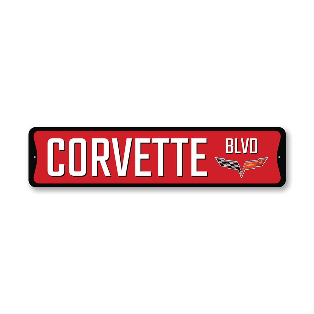 Lizton Sign Shop Decorative Signage, b) 4 x 18 Inches, Red