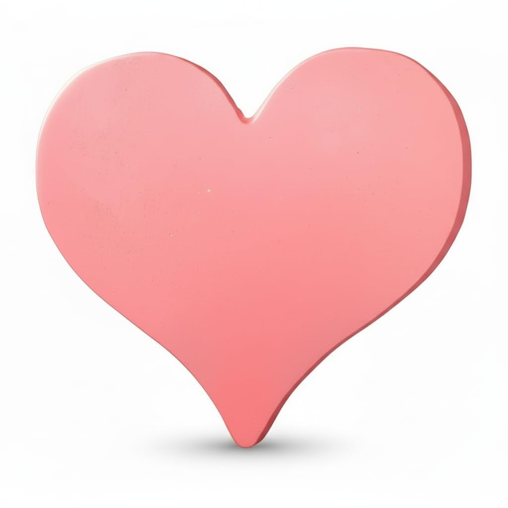 Comfy Hour Rustic Style Outdoor Collection Cast Iron Garden Stepping Stone - Heart, Pink