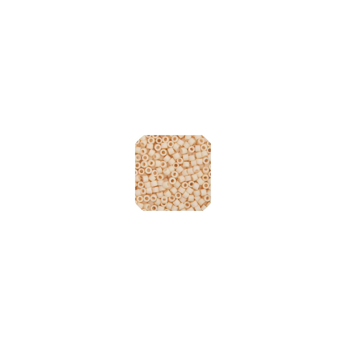 John Bead Craft Bead, Size: 11, Dark Cream Matte Glazed Luster