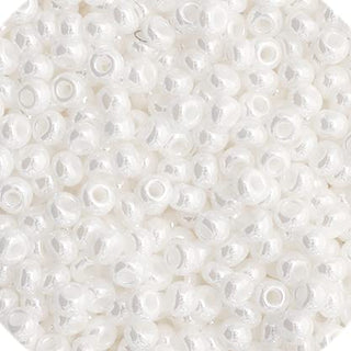 John Bead Craft Bead, Small, Opaque White Luster