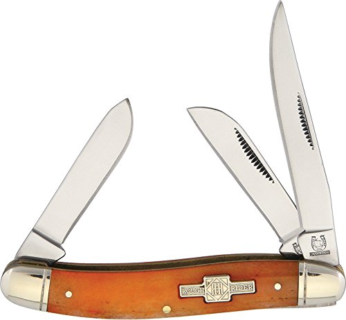 Blue Ridge Knives Stockman Orange Bone