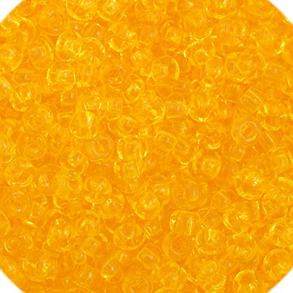 John Bead Craft Bead, 11/0, Transparent Yellow