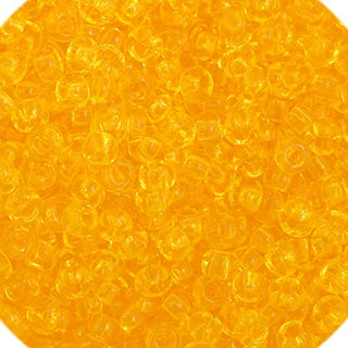 John Bead Craft Bead, 11/0, Transparent Yellow
