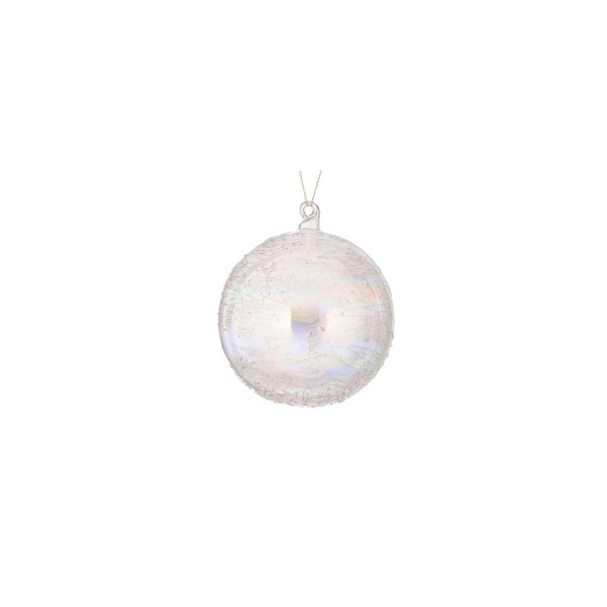 Regency International Hanging Ornament, 6-Inch, Clear Iridescent