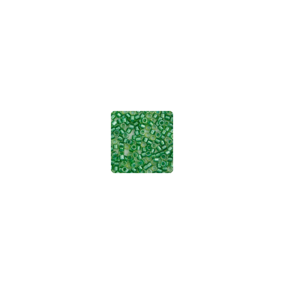 John Bead Craft Bead, Size: 11, Light Green Sparkle Chartreuse Lined