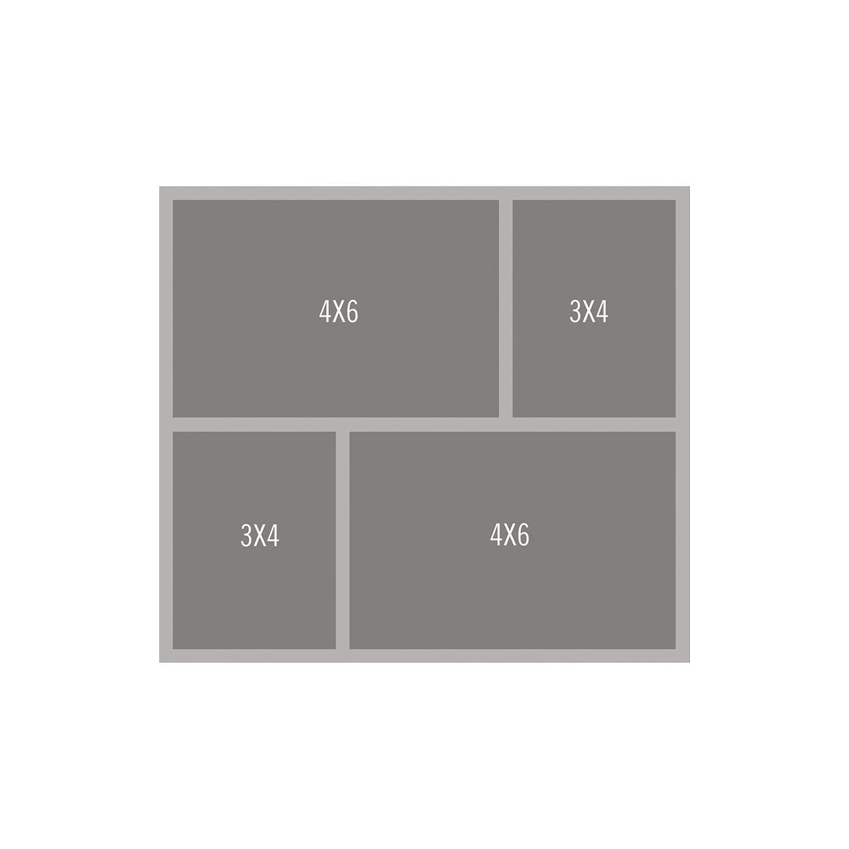 Simple Stories Template Stencil, 2-3"X4" & 2-4"X6", White.