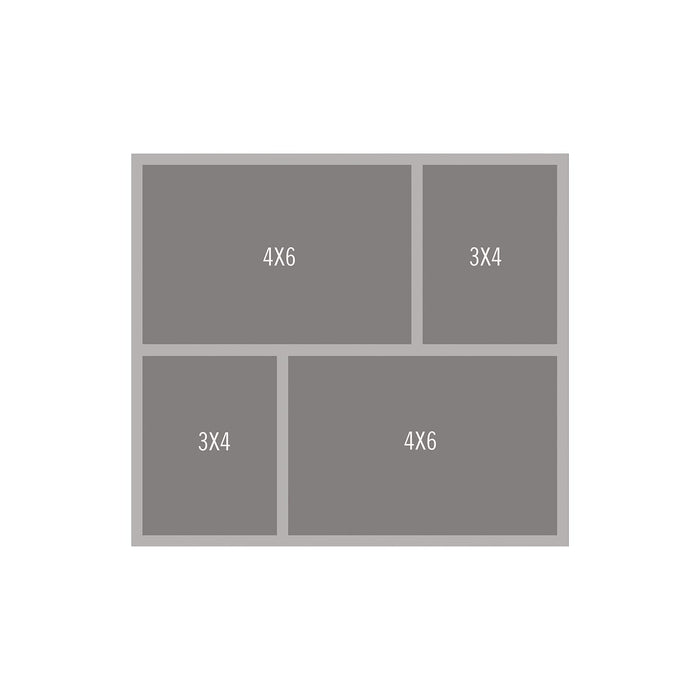 Simple Stories Template Stencil, 2-3"X4" & 2-4"X6", White.