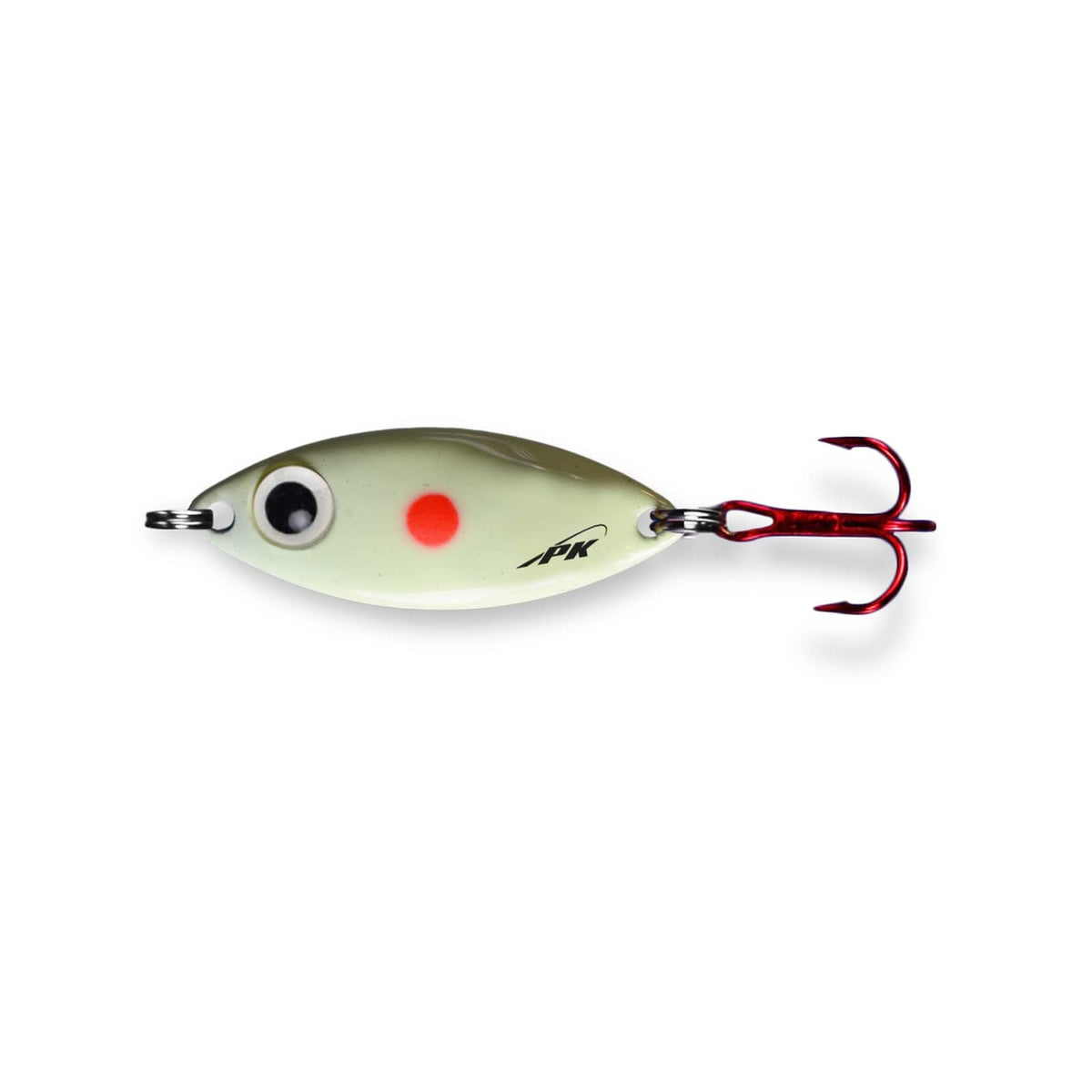PK Lures Fishing Hook, 1 oz, Red Dot Glow