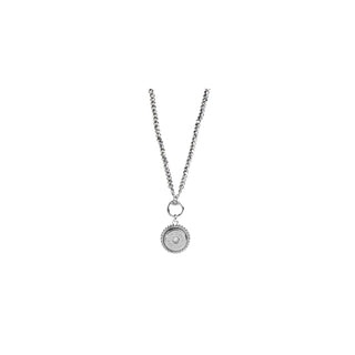 Ginger Snaps Necklace, 36 inches, Silver
