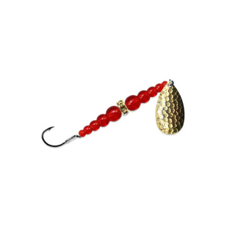 Mack's Lure Fishing Hook, #8, Brass/Ruby