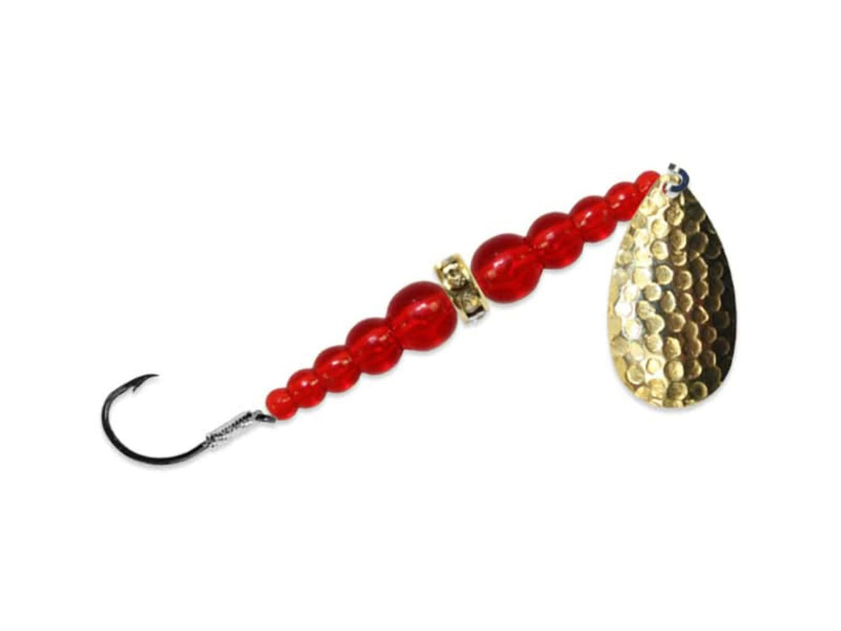 Mack's Lure Fishing Hook, #6, Brass/Ruby