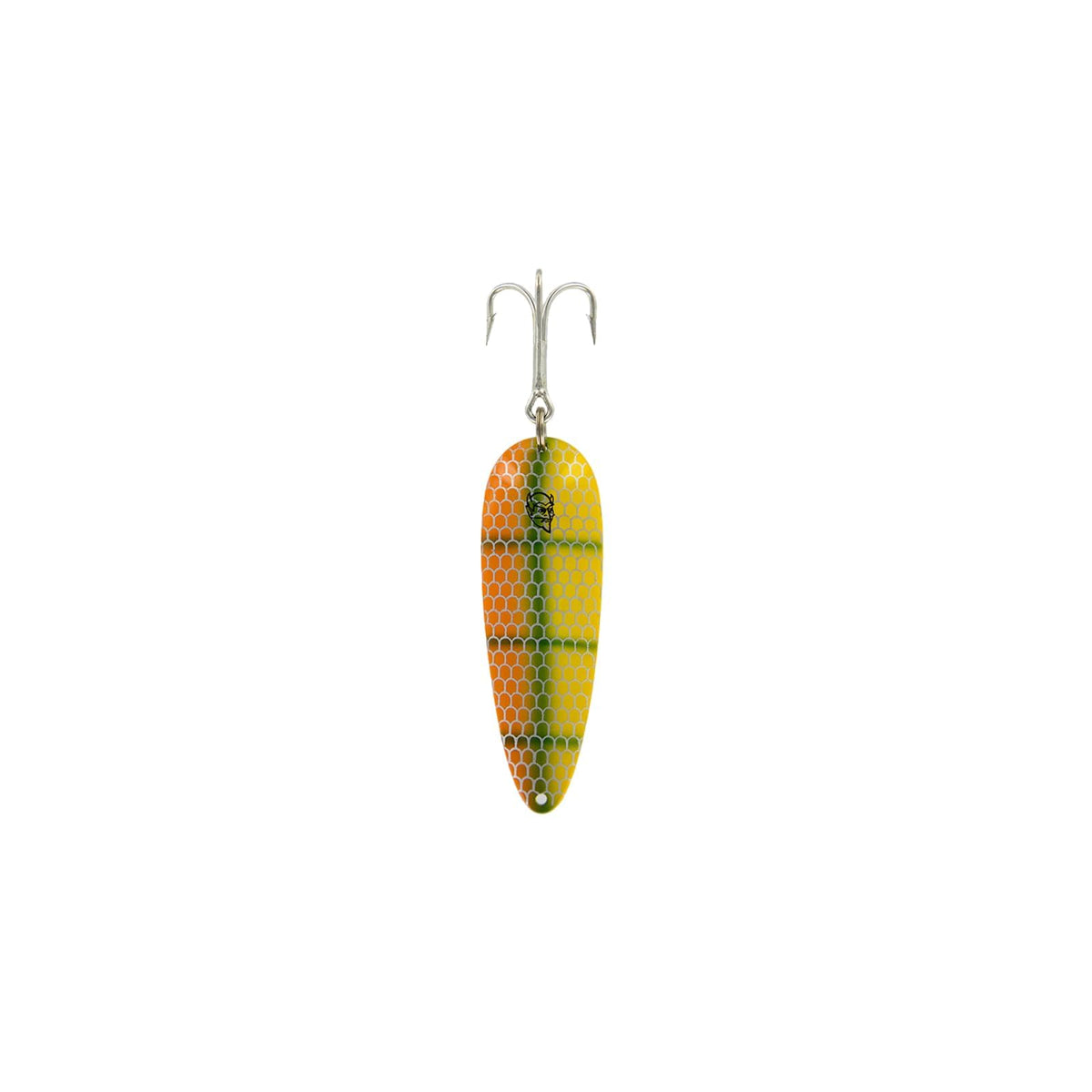 Dardevle Fishing Hook, 2 7/8", Orange/Green Perch Scale