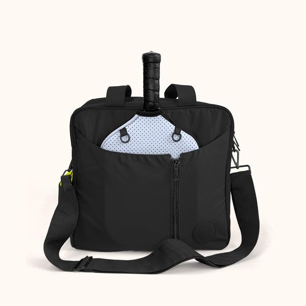 NOD Products New 3-in-1 Pickleball Backpack with Tote and Crossbody Bag, Black