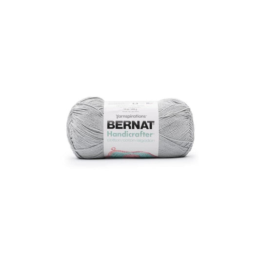 Bernat Handicrafter Cotton Yarn Solids-Soft Gray -162028-28019