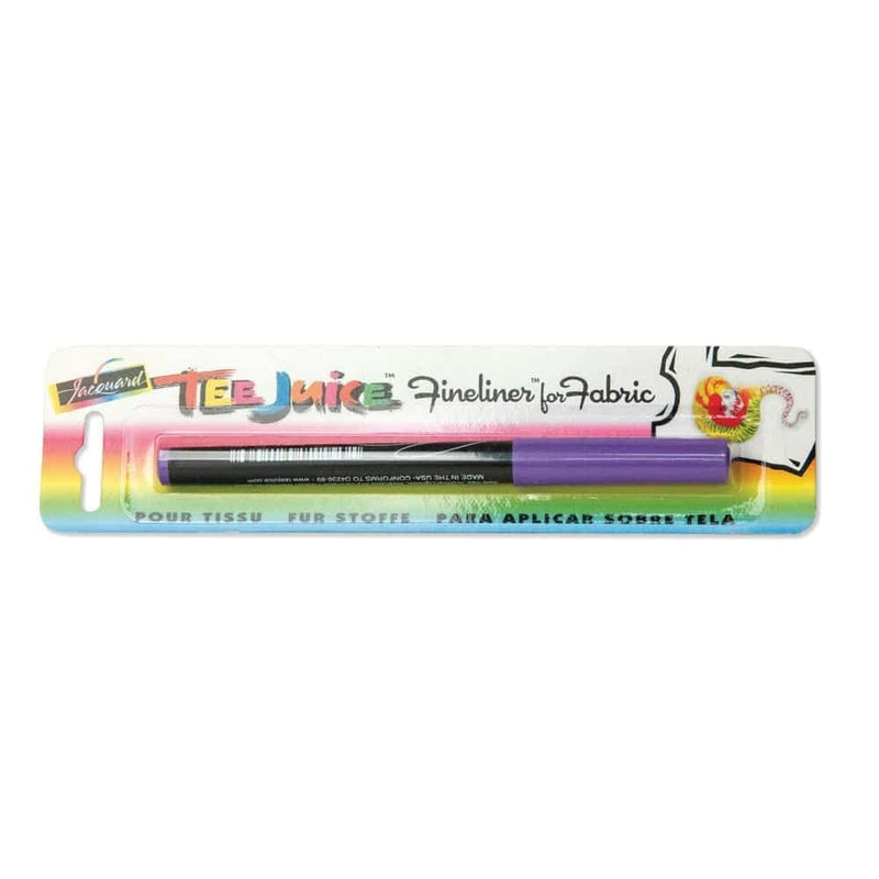 Jacquard JAC-PEN1003 Fine Tee Juice Fabric Marker, Red