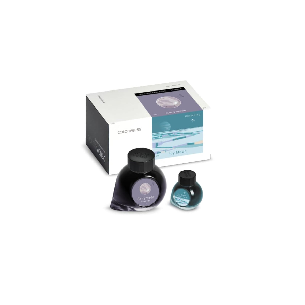 Colorverse Liquid Ink, 80 milliliters, No.98 Ganymede & No.99 Icy Moon