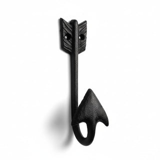 Comfy Hour Antique & Vintage Interior Decor Collection Cast Iron Arrow Single Key Coat Hook Clothes Rack Wall Hanger, Heavy Duty Recycled Gift Idea