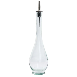 Comfy Hour 16 Oz Oil Dispenser Bottle, Green Tint Glass Cruet
