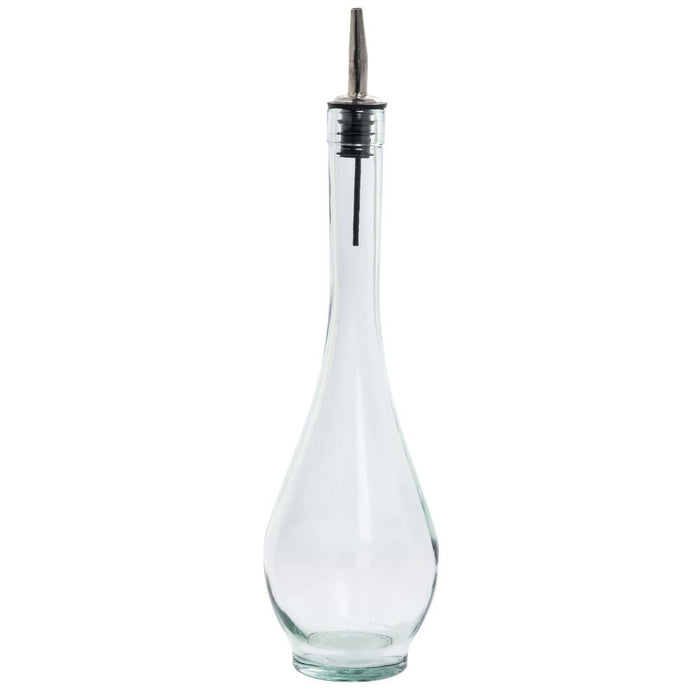 Comfy Hour 16 Oz Oil Dispenser Bottle, Green Tint Glass Cruet