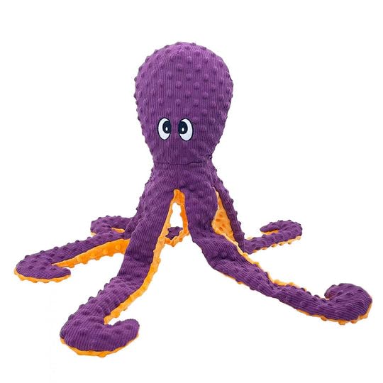 Pet Lou Dotty Friends 2.0 Purple Octopus, 26-inch Height, Pet Toys Supplies