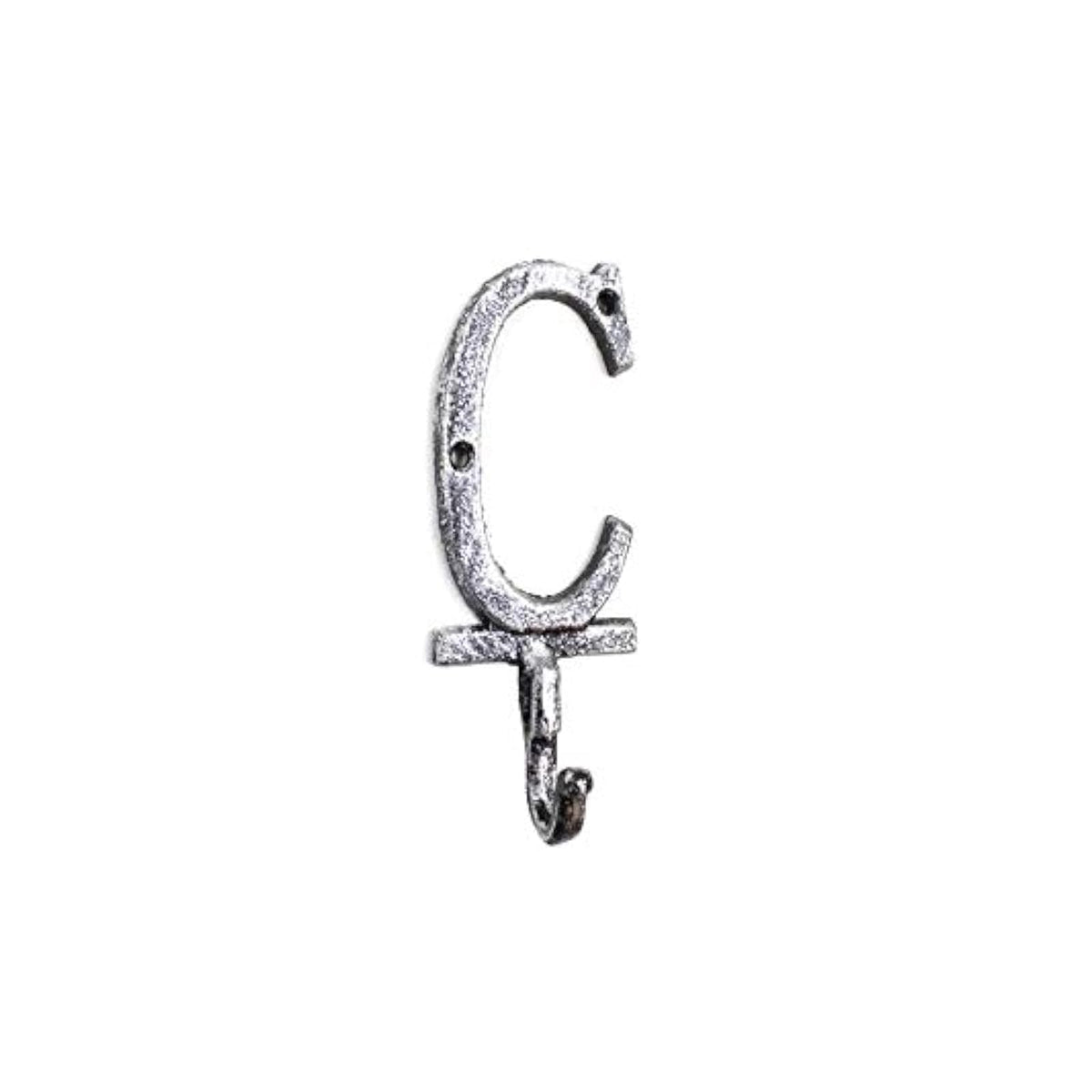 Hampton Nautical Storage Hook, Silver, Rustic