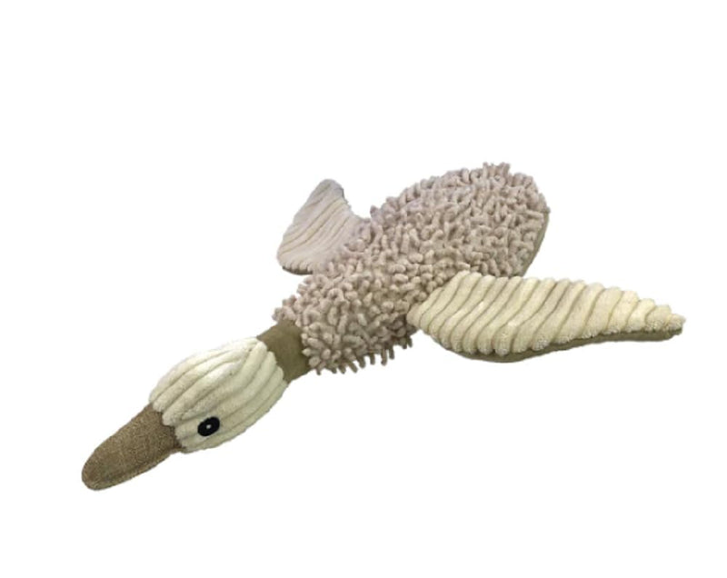 Plush Dog Toys with Durable Squeaker and Crinkle Paper Dog Chew Toy Multi-Size and Color by Petlou (Natrual Wild, 12 Inch Mallard Duck)