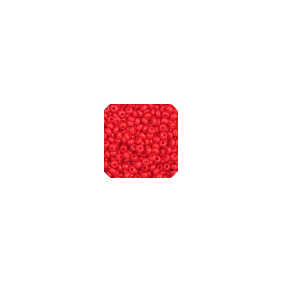 John Bead Craft Bead, 11/0, Opaque Medium Red