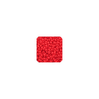 John Bead Craft Bead, 11/0, Opaque Medium Red