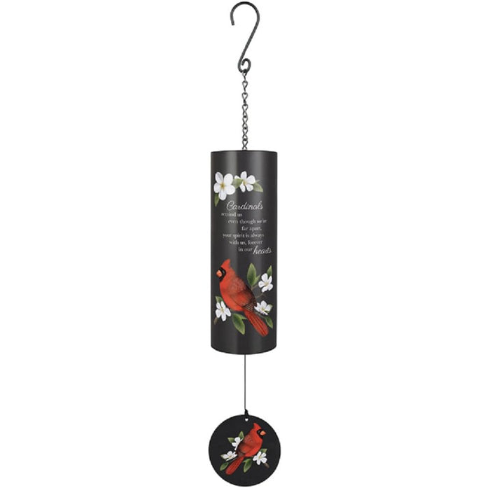 Carson Wind Chime, Cardinal Red, Modern