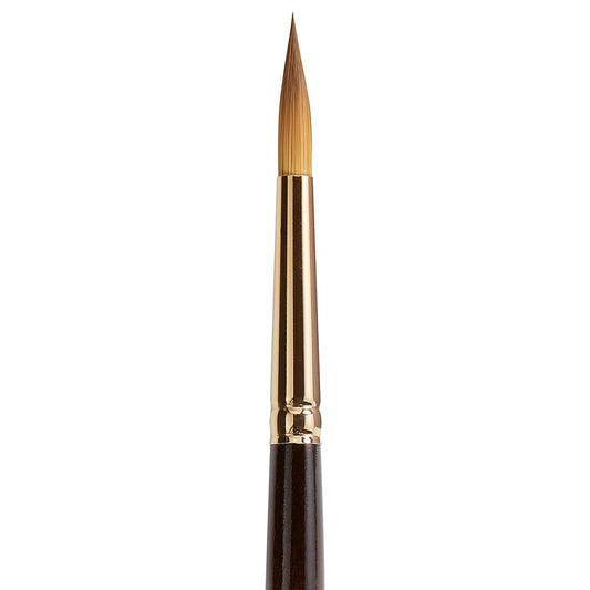 KINGART Finesse 8020 Ultra Round Series Kolinsky Sable Synthetic Blend Premium Watercolor Artist Brushes (8)