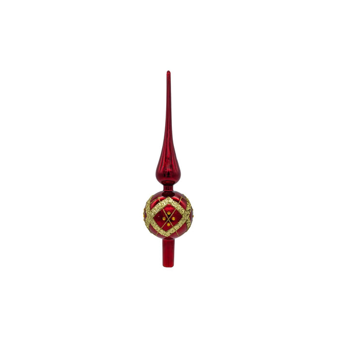 Kurt S. Adler Tree Topper, 3.5" x 3.2" x 12", Multicolor