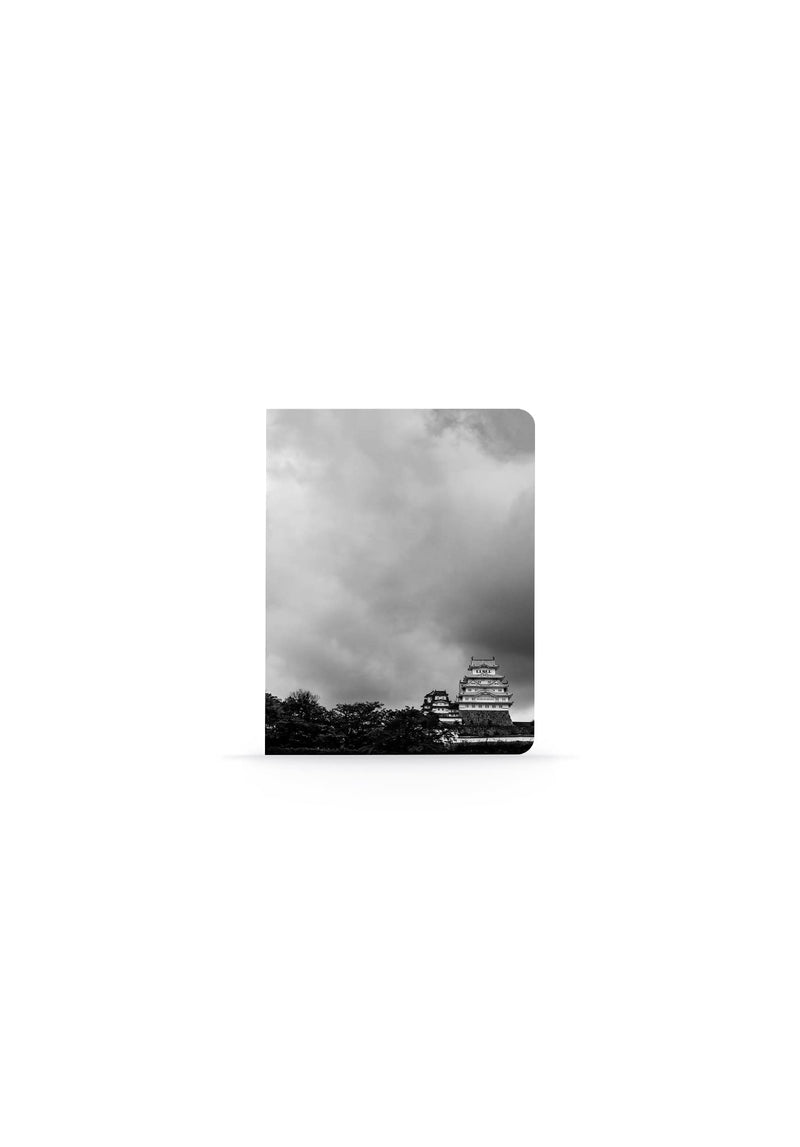DENIK - Himeji - 9&quot; x 7&quot; Aesthetic Layflat Notebook - 144 Lined Pages - Durable Binding and Design - Water-Resistent Soft Touch Cover - Made With Recycled Paper