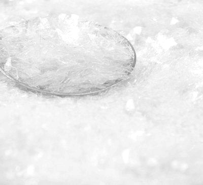 Meyer Imports Crushed Glass Glitter for Arts and Crafts - Broken Glass German Glitter for Resin Craft Art / Tumblers/ Nail Art / DIY Jewelry Making Decoration - 2.2 Pounds - White