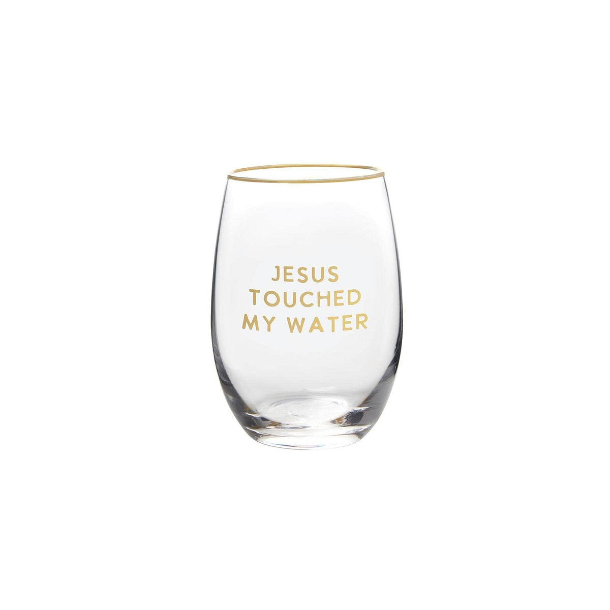 Santa Barbara Design Studio Drinking Cup, 17 Ounces, Jesus Touched My Water