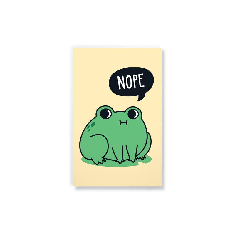 DENIK Nope Frog Classic Layflat Notebook, 8.25-inch Length, Office and School Supplies