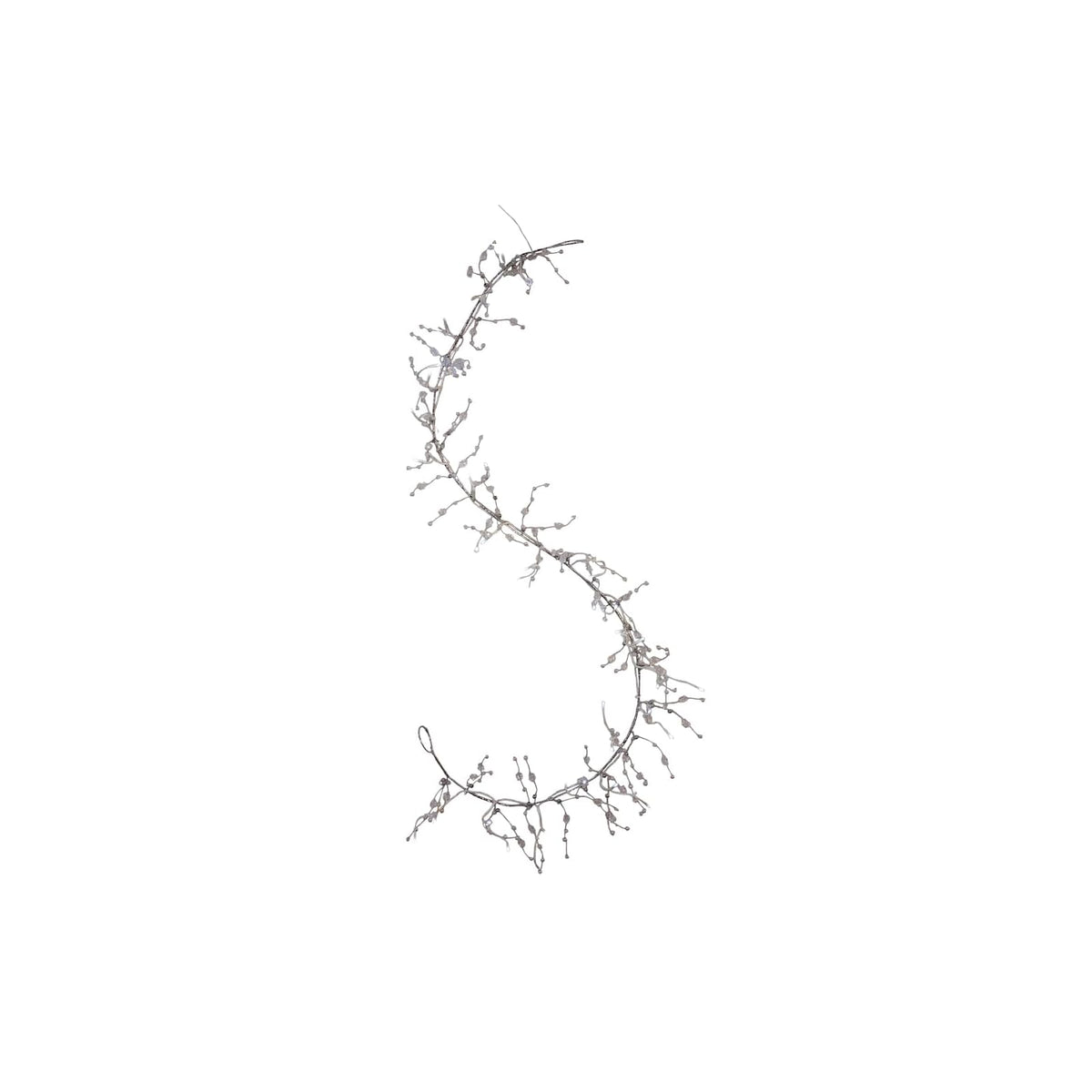 Kurt S. Adler Garland, 10.63" x 3.5" x 10.63", White