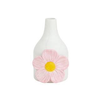Mud Pie Vase, 4" x 2 1/4" dia, Light/Pastel Pink