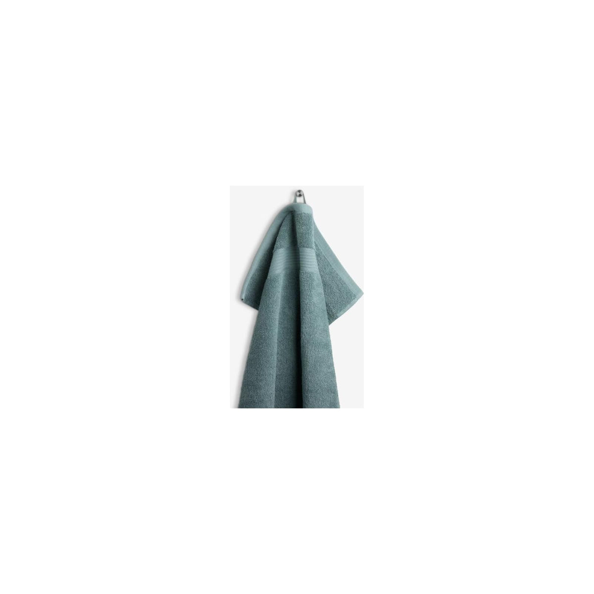 Ekorganix Towel, Medium Bath Towel 20x40", Dusty Turquoise